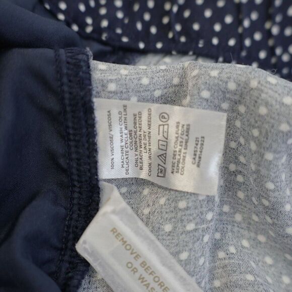 Ann Taylor Loft Blue Polka Dot High Rise Summer Pants XL 38 / 27 - Picture 5 of 6